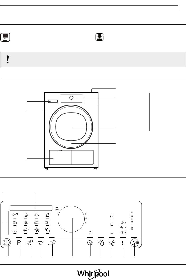 WHIRLPOOL HSCX 90430 Daily Reference Guide
