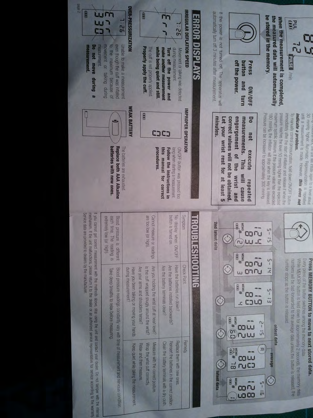 Nissei WS-940 User Manual