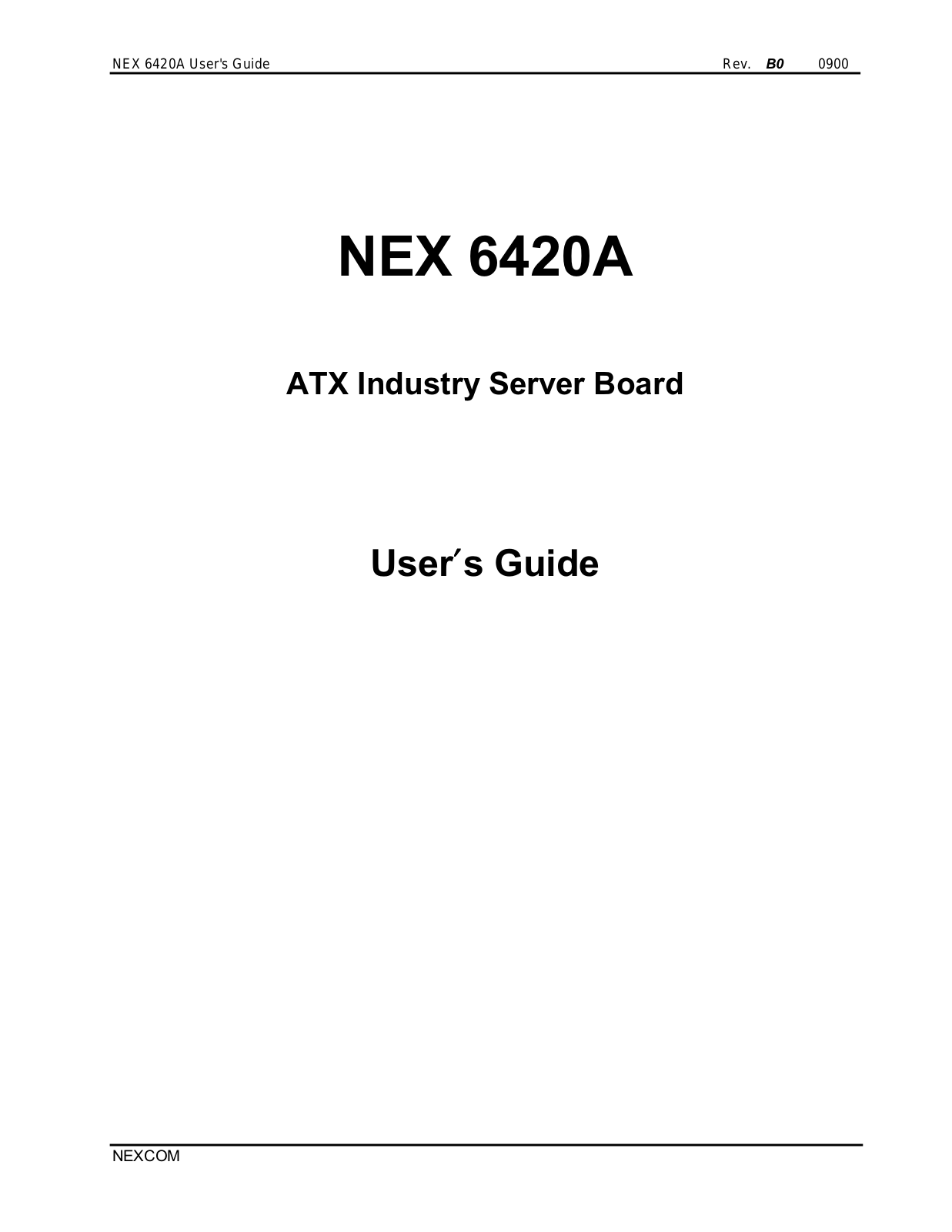 NexCom NEX6420A User Manual - ManualMachine.com