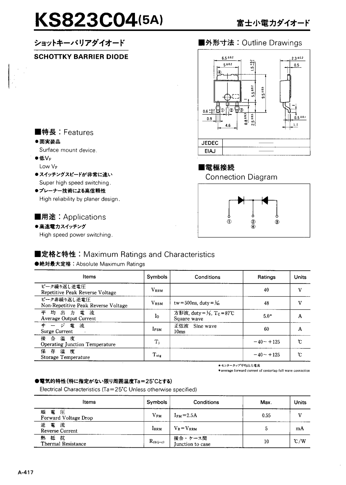 CALLMER KS823C04 Datasheet