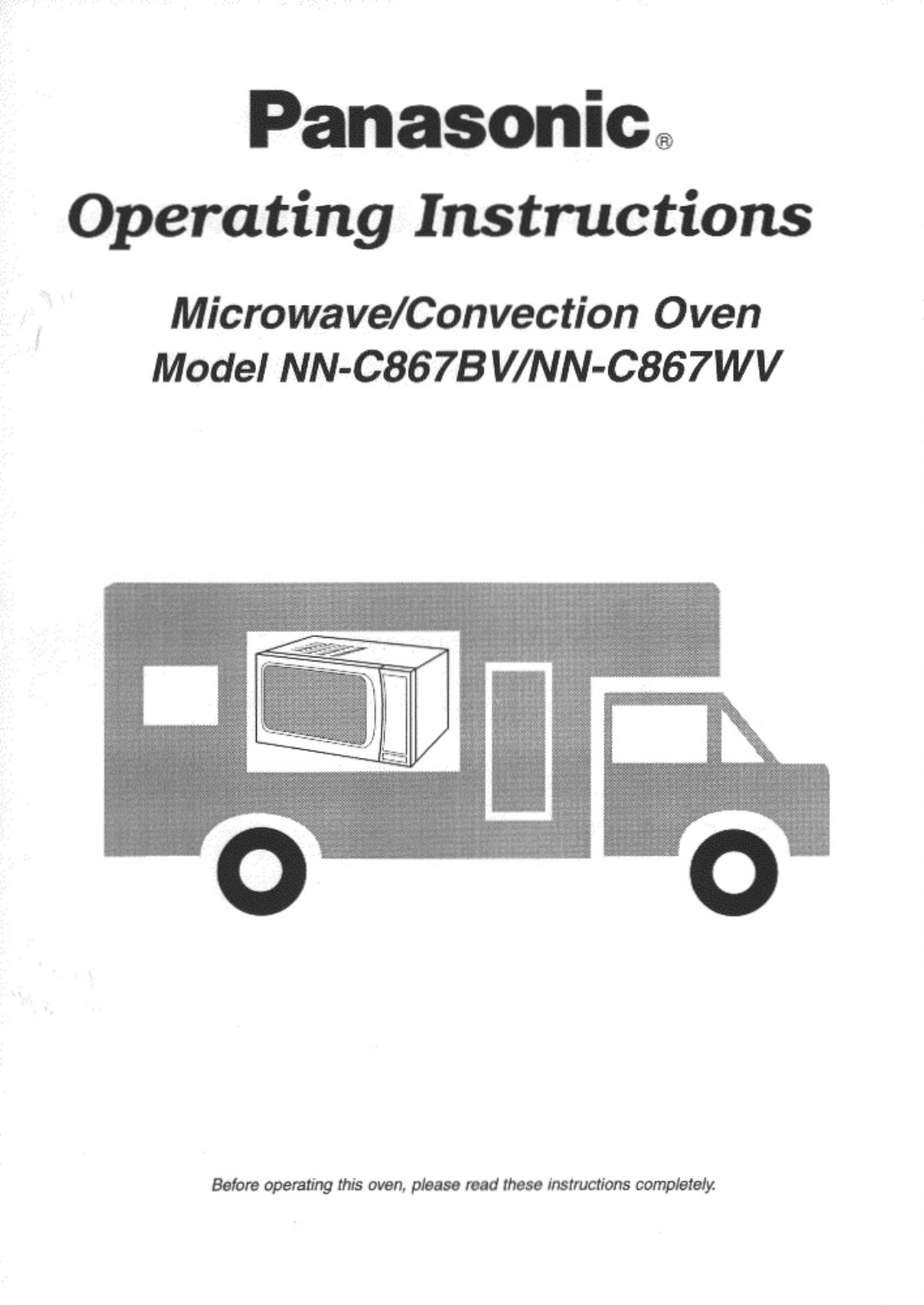 Panasonic NNC867BV, NNC867WV User Manual