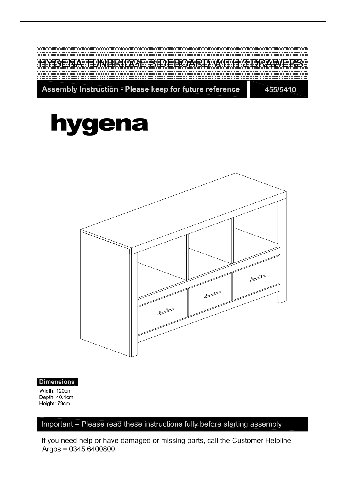 Hygena 31176 Instruction manual