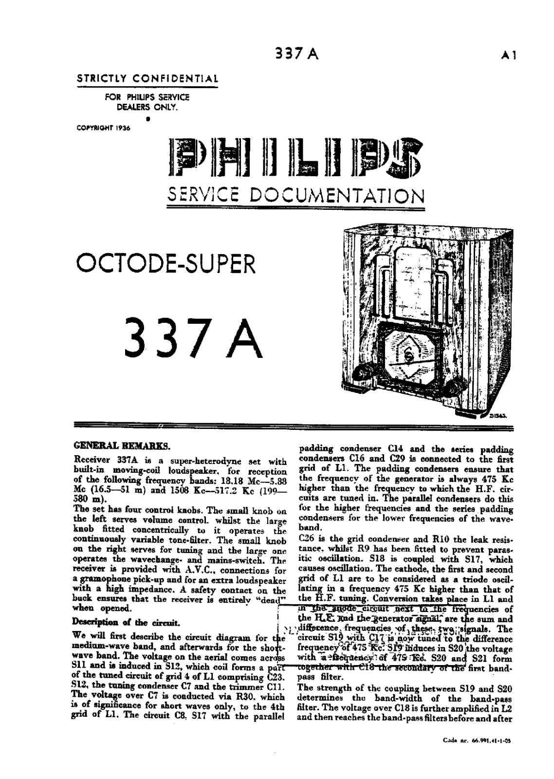 Philips 337-A Service Manual