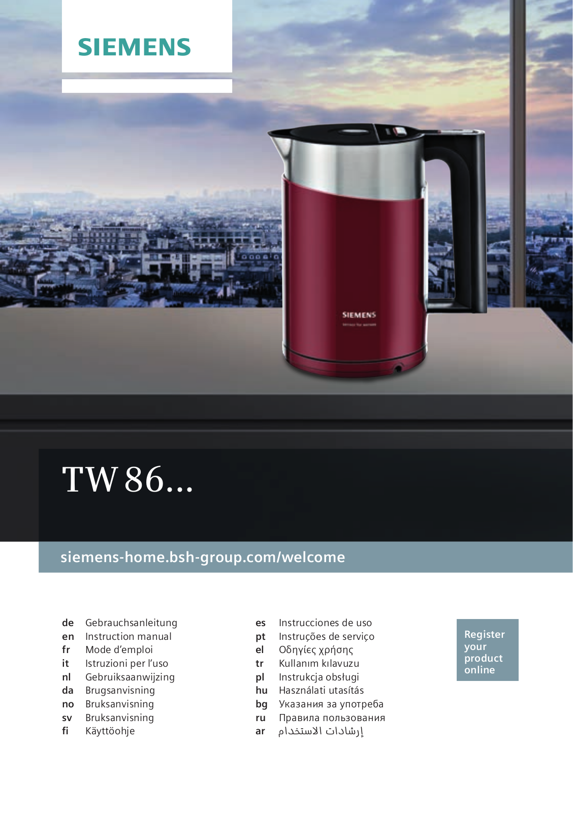 Siemens TW86 User Guide