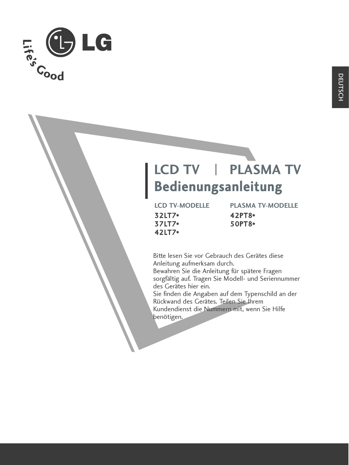 Lg 37LT75-ZA User Manual