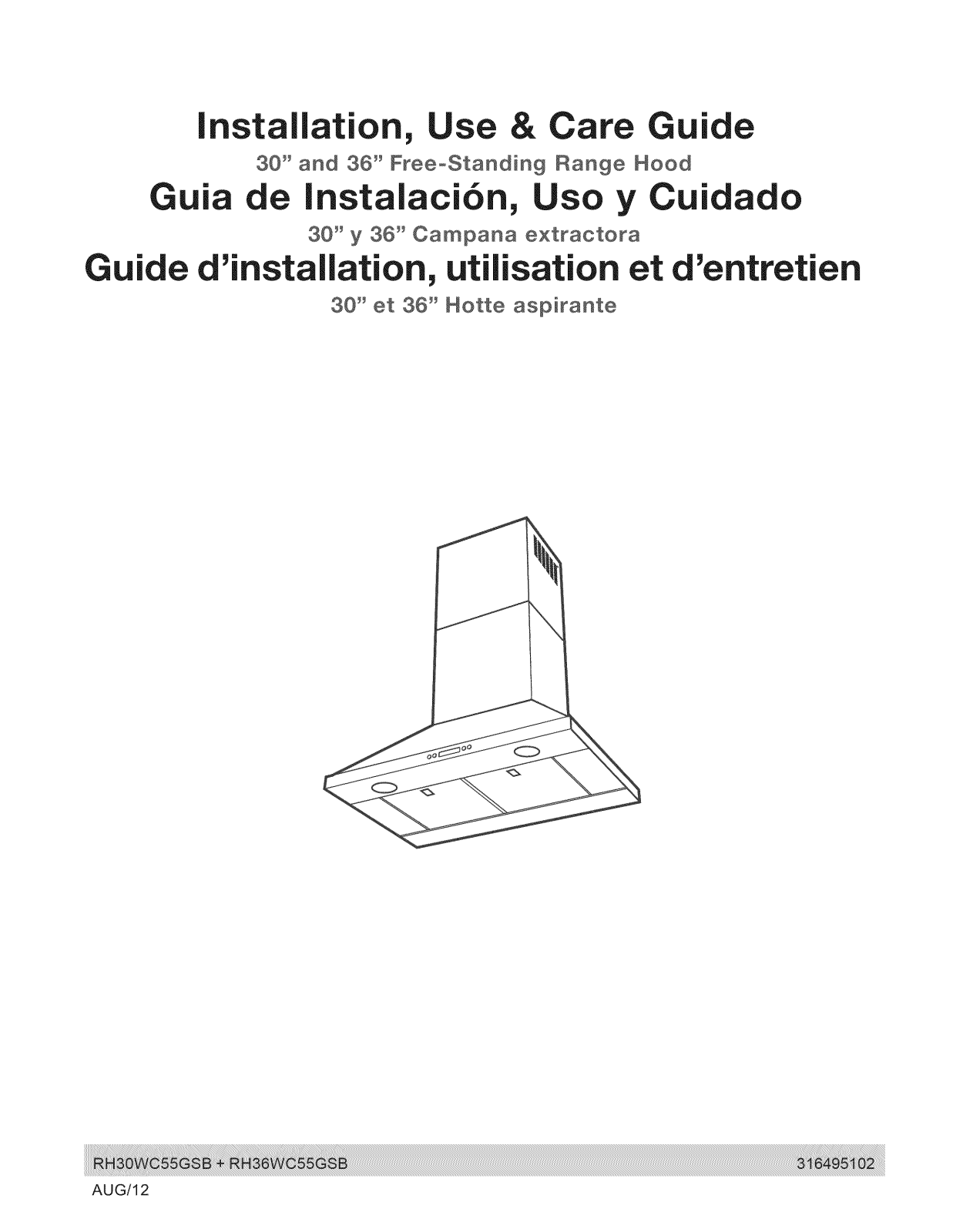 Electrolux RH36WC55GSB, RH30WC55GSB Owner’s Manual