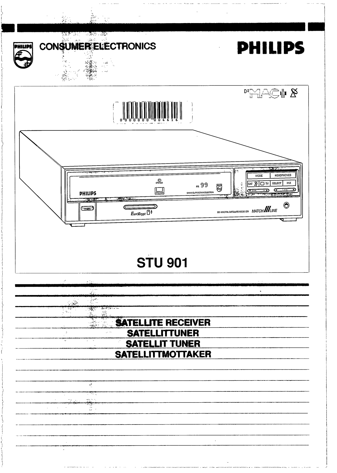 Philips STU901/43R, STU901/39R, STU901/05R, STU901 User Manual