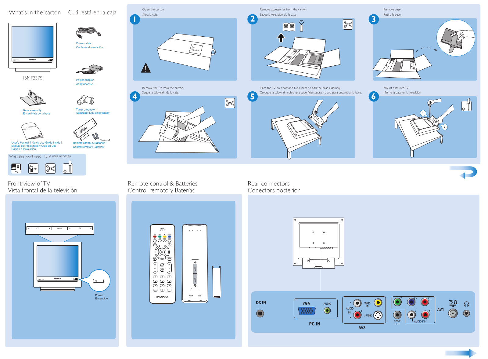 Magnavox 15MF237S-27E User Manual