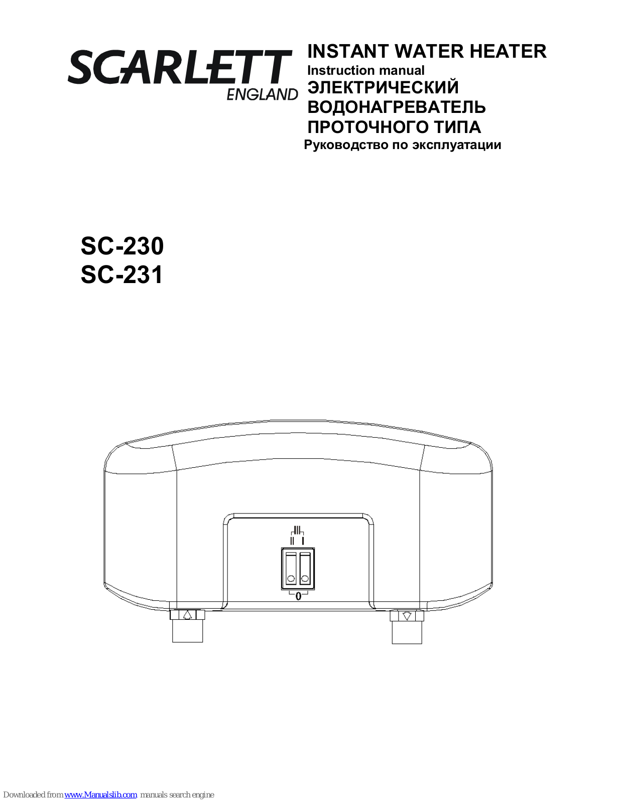 Scarlett SC-230,SC-231 Instruction Manual