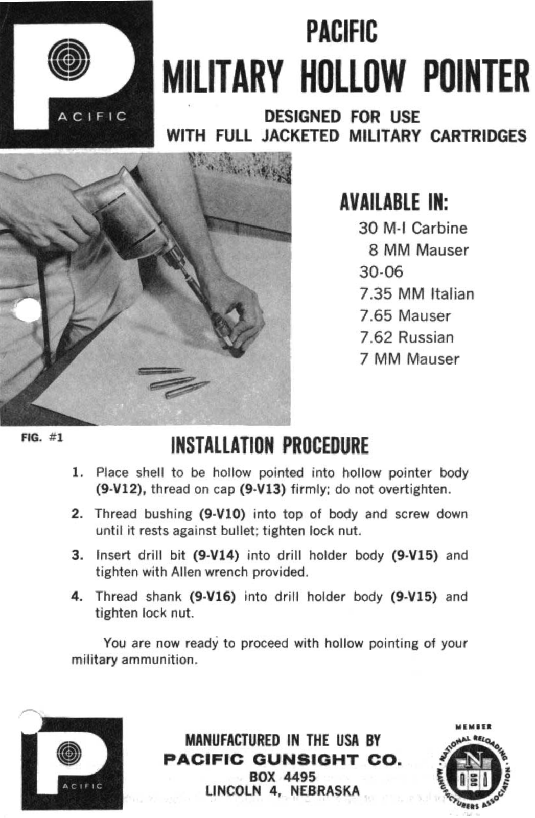 Pacific 9-V User Manual