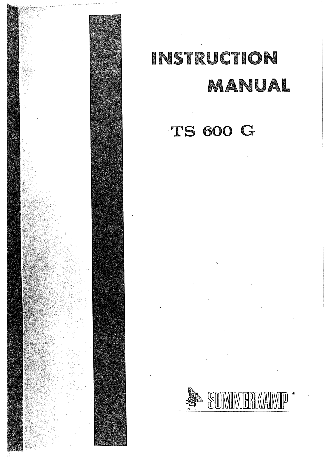 Sommerkamp ts600g User Manual