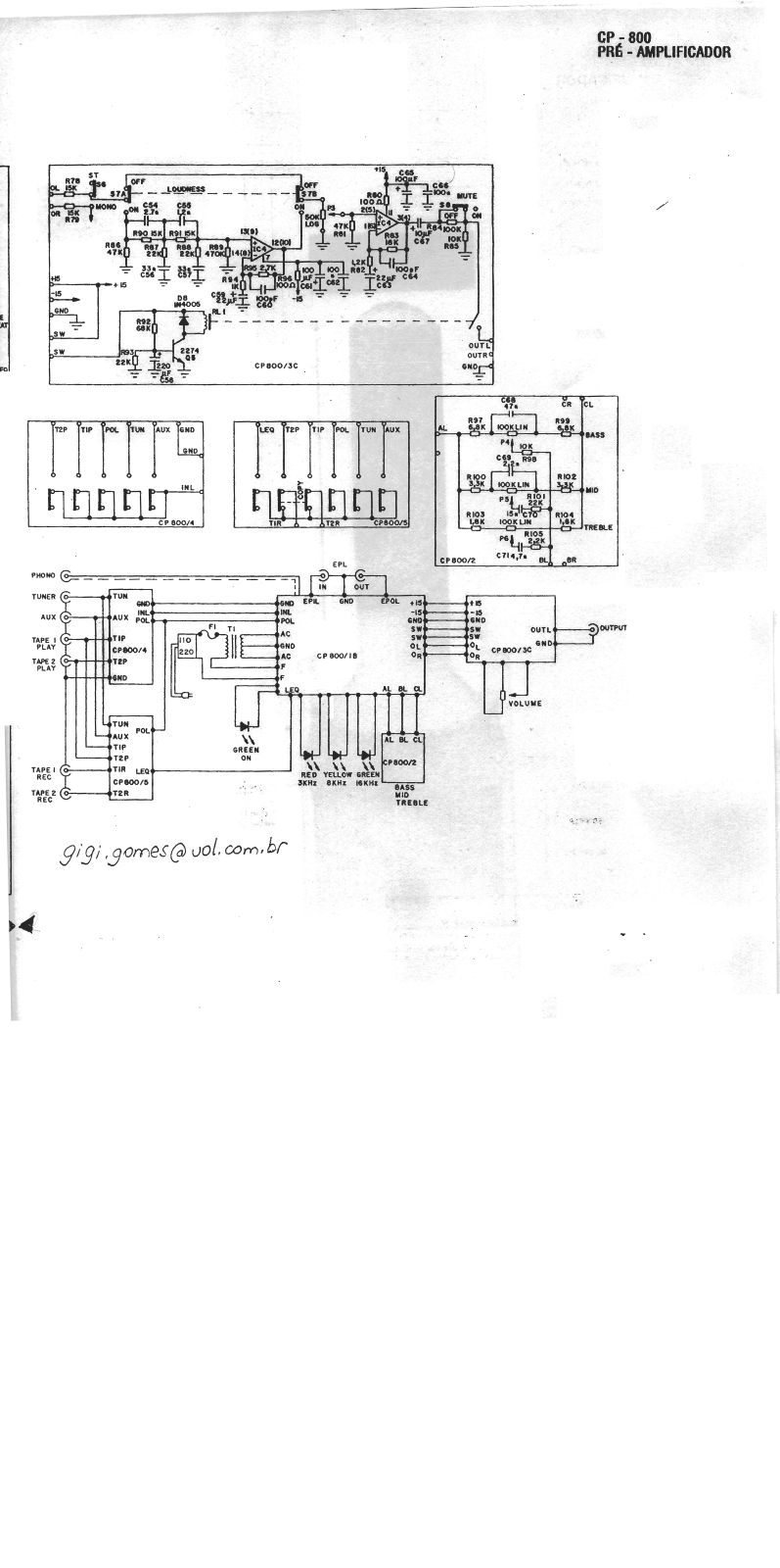 Cygnus CP800 Schematic - ManualMachine.com