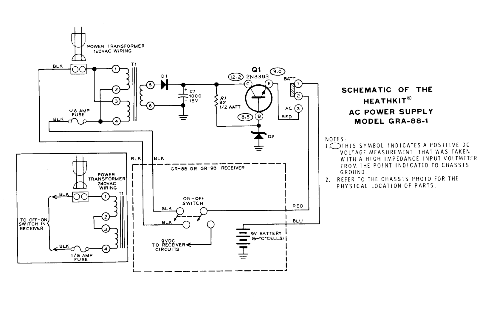 Heath Company GRA-88-1 Schematic