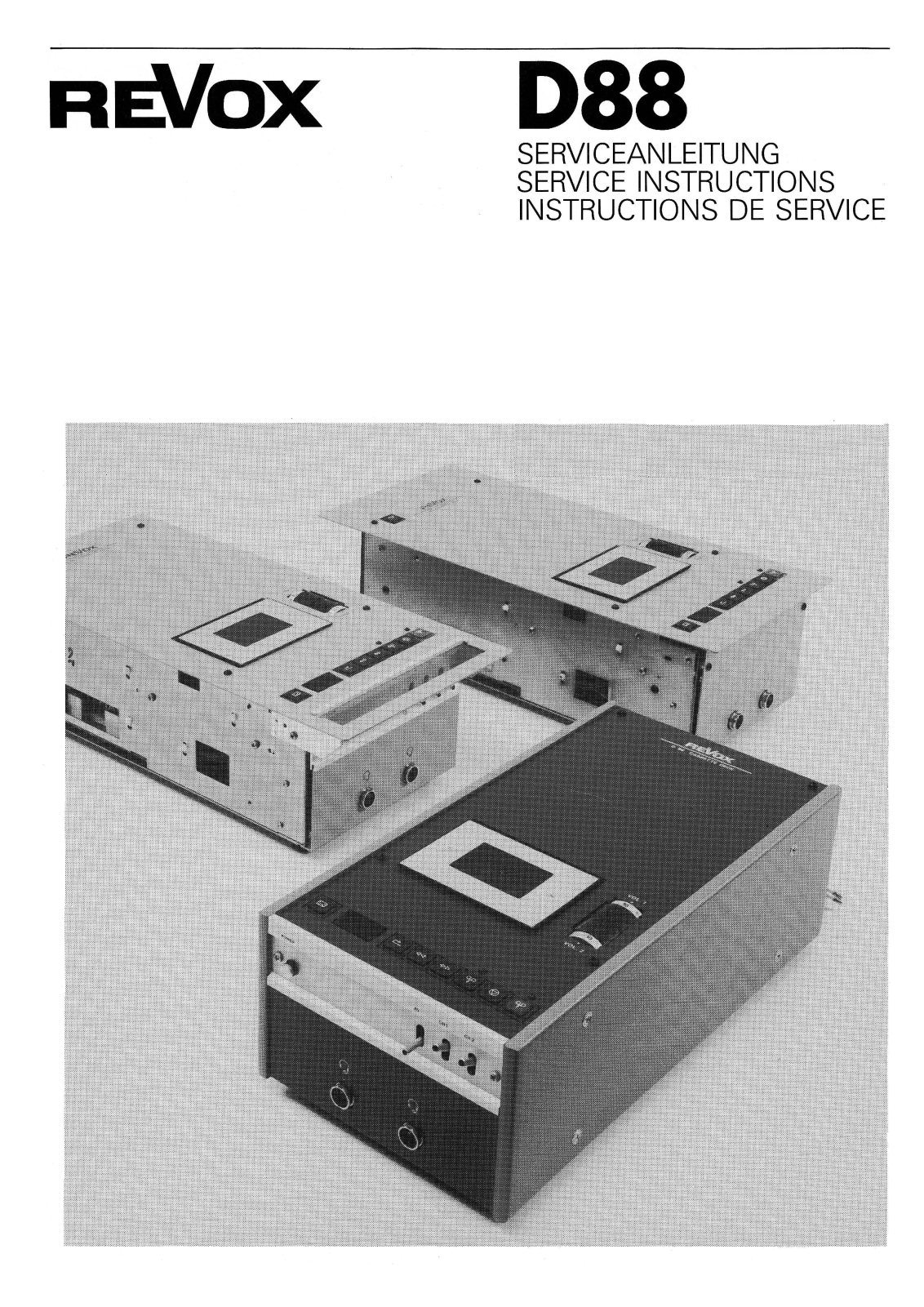 Revox D-88 Service manual