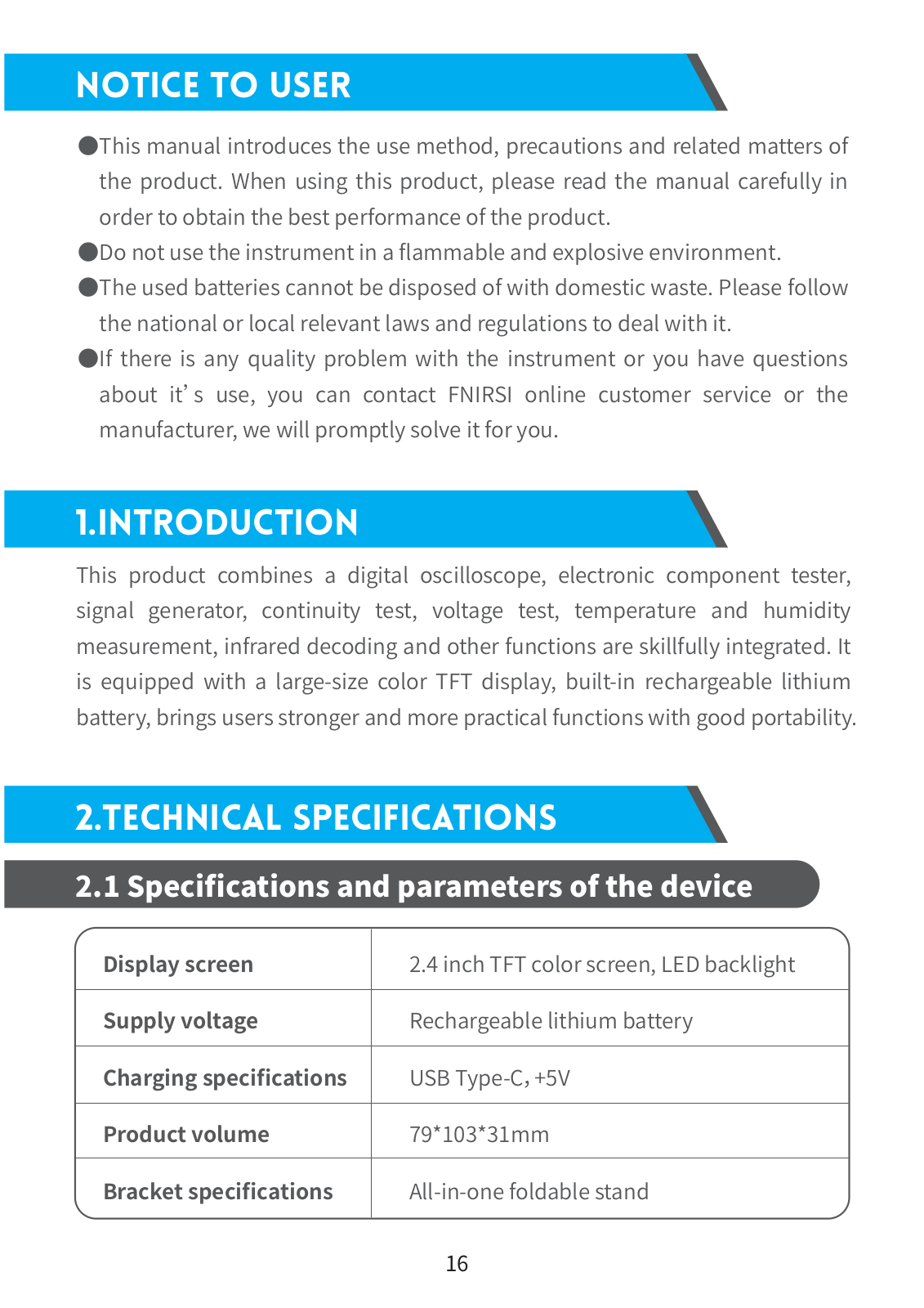 Fnirsi DSO-TC3 User guide - ManualMachine.com