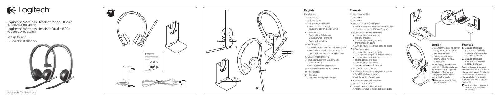 Logitech H820e User Manual