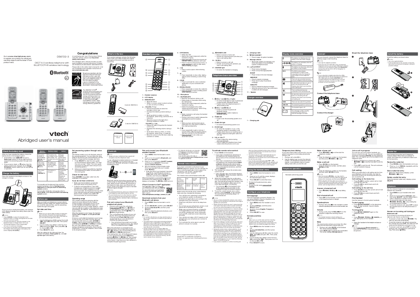 VTech Telecommunications 80 0380 00 User Manual