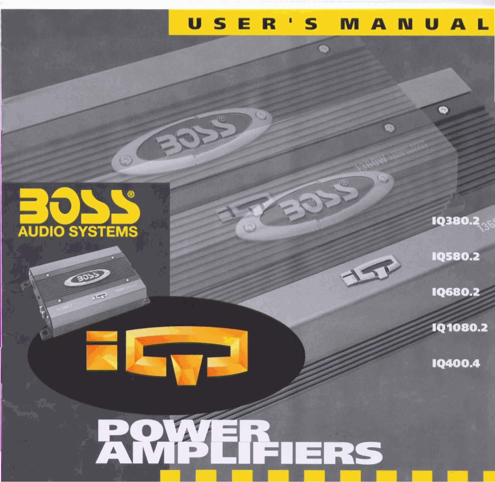 BOSS IQ1080.2, IQ680.2, IQ580.2, IQ380.2, IQ400.4 User Manual