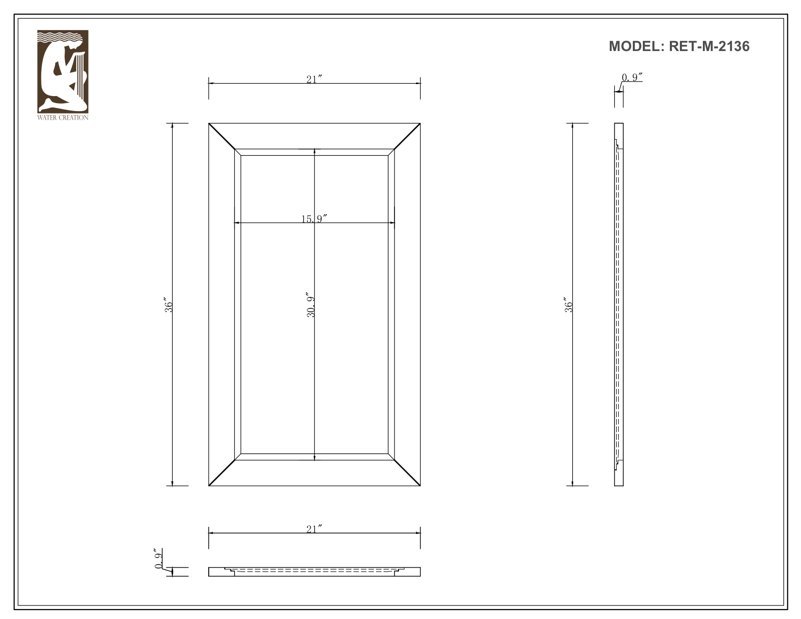 Water Creation VMI060CWMB40, MA30D0612MB, MA30D0613MB, VEL030CWMB38, VEL060CWPW45 User Manual