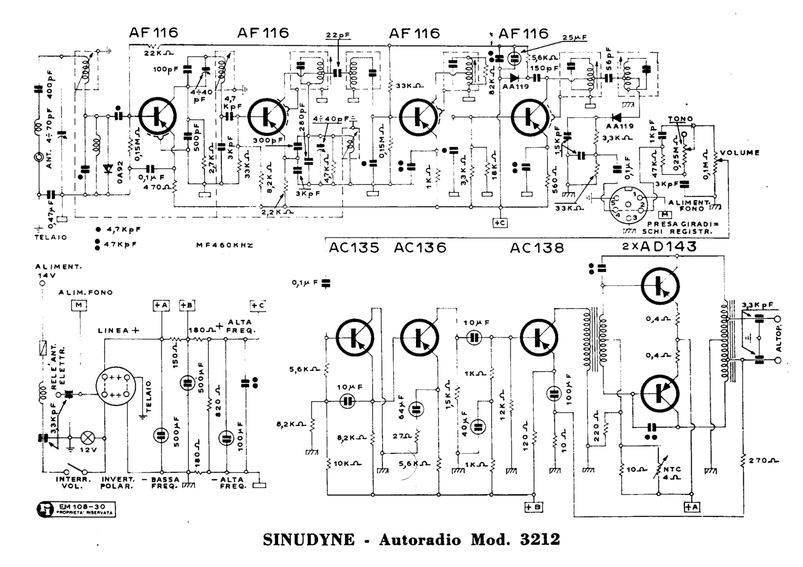 Sinudyne 3212 schematic - ManualMachine.com