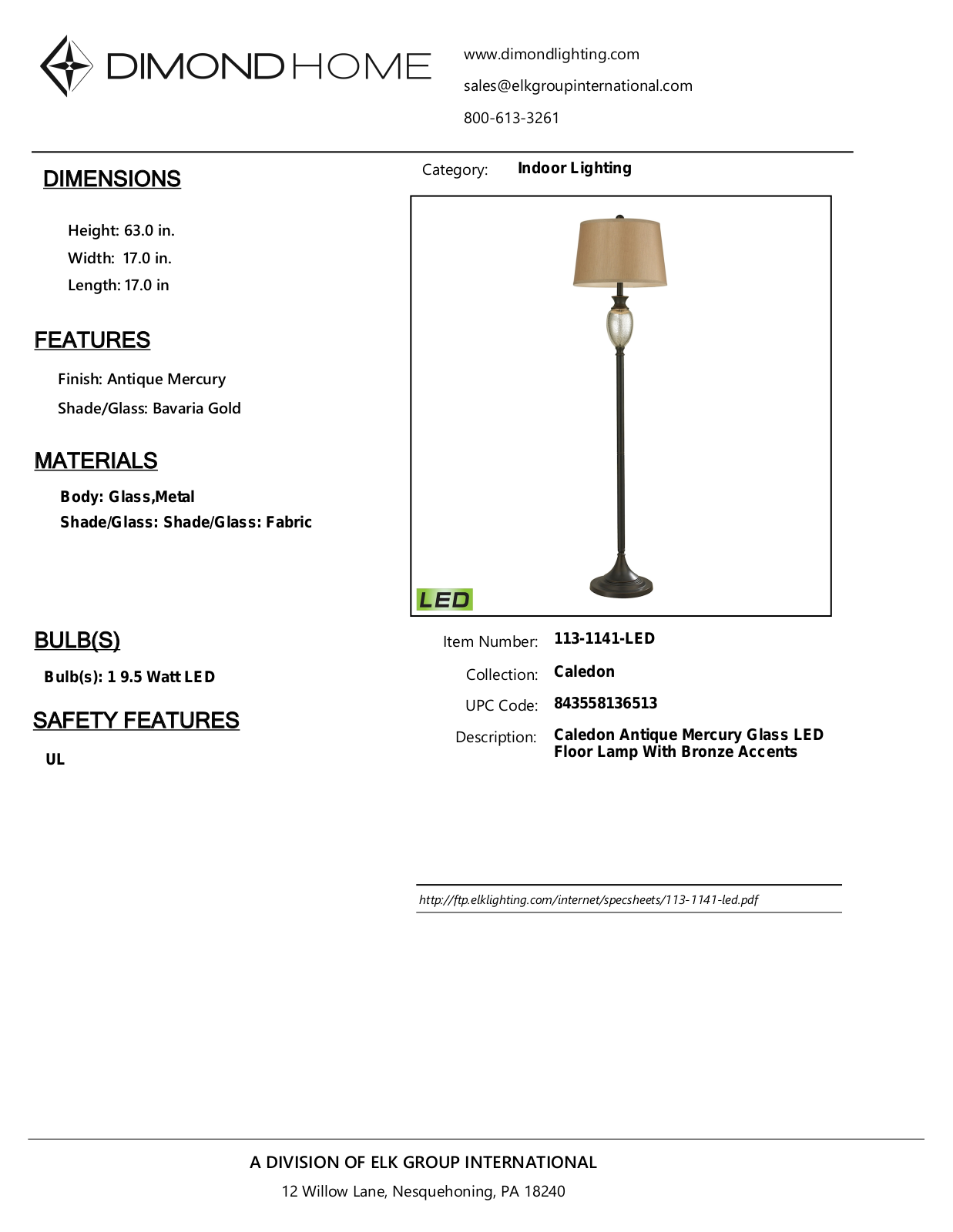 ELK Home 1131141LED User Manual