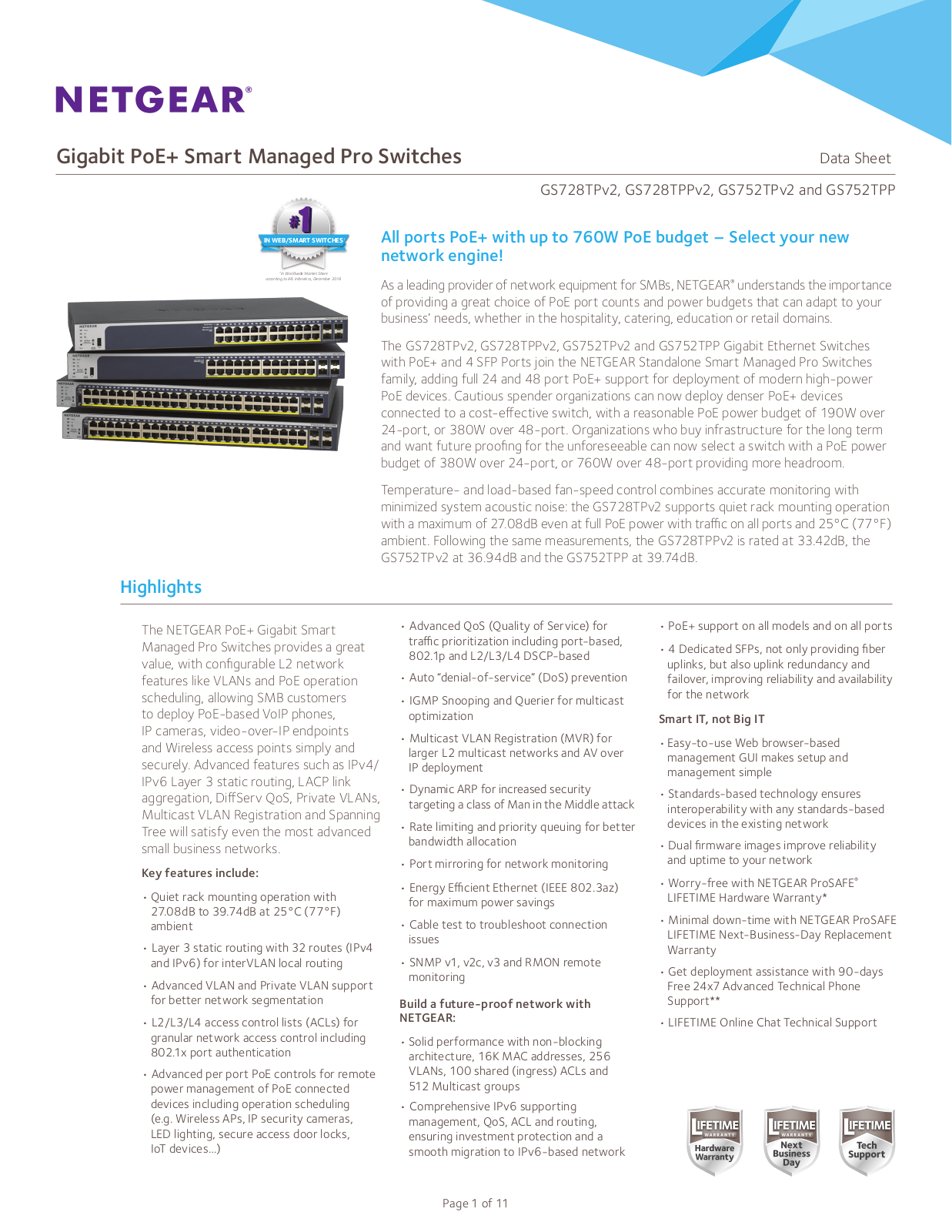 Netgear GS728TP User Manual