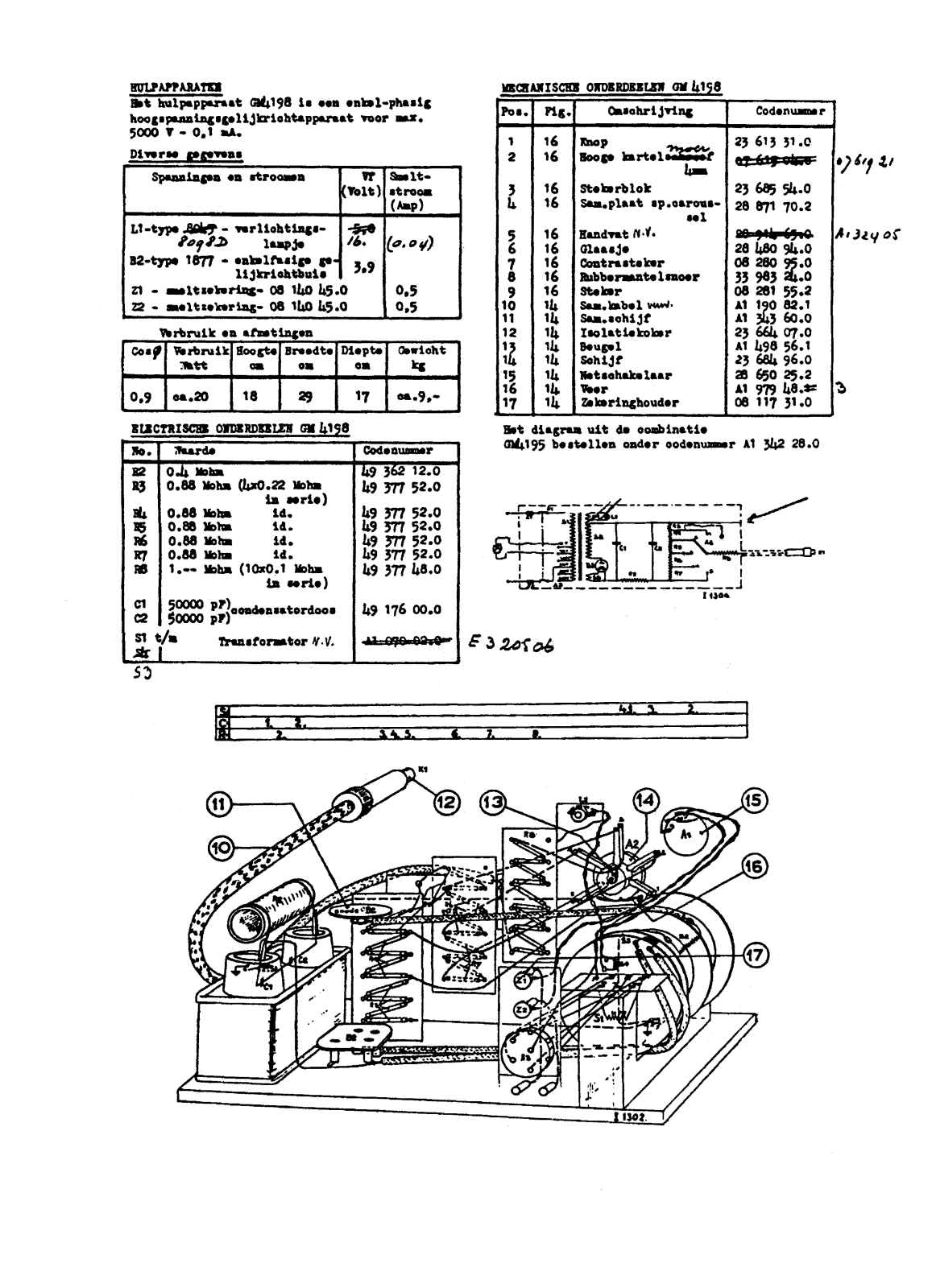 Philips gm4198 schematic