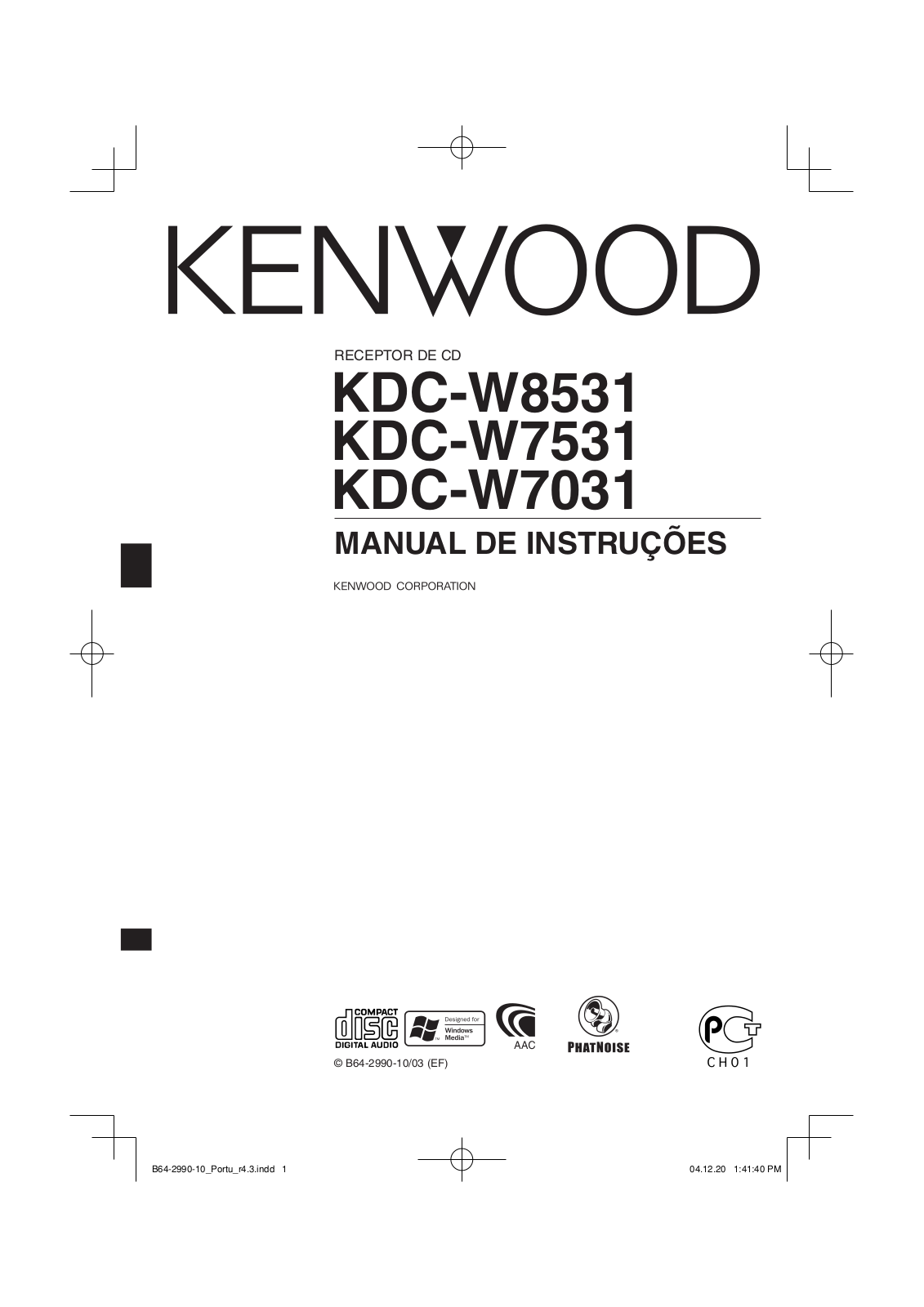 Kenwood KDC-W7031, KDC-W8531, KDC-W7531 User Manual