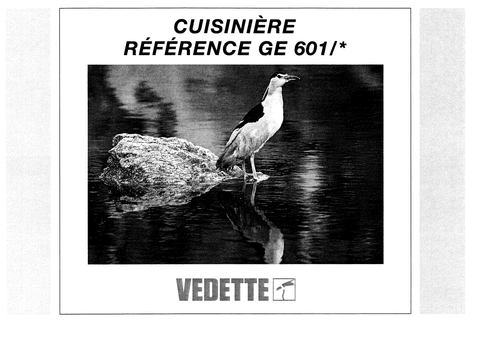 Vedette GE601 User Manual