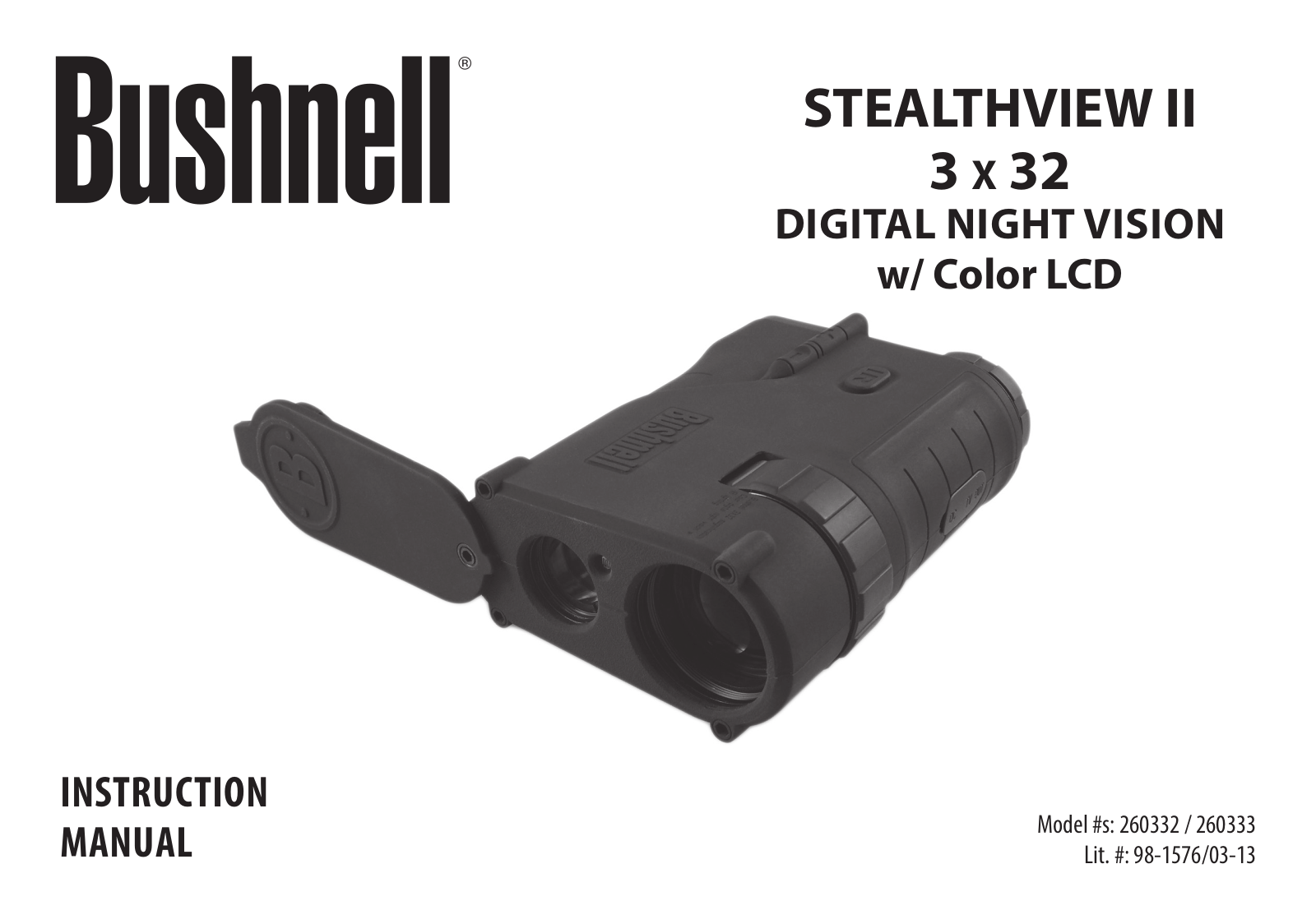 Bushnell 260333, 260332 User Manual