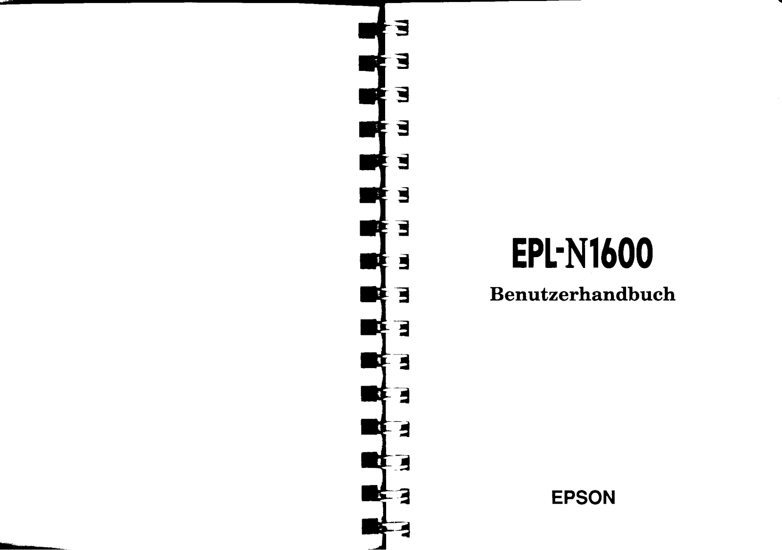 Epson EPL-N1600 USER  GUIDE