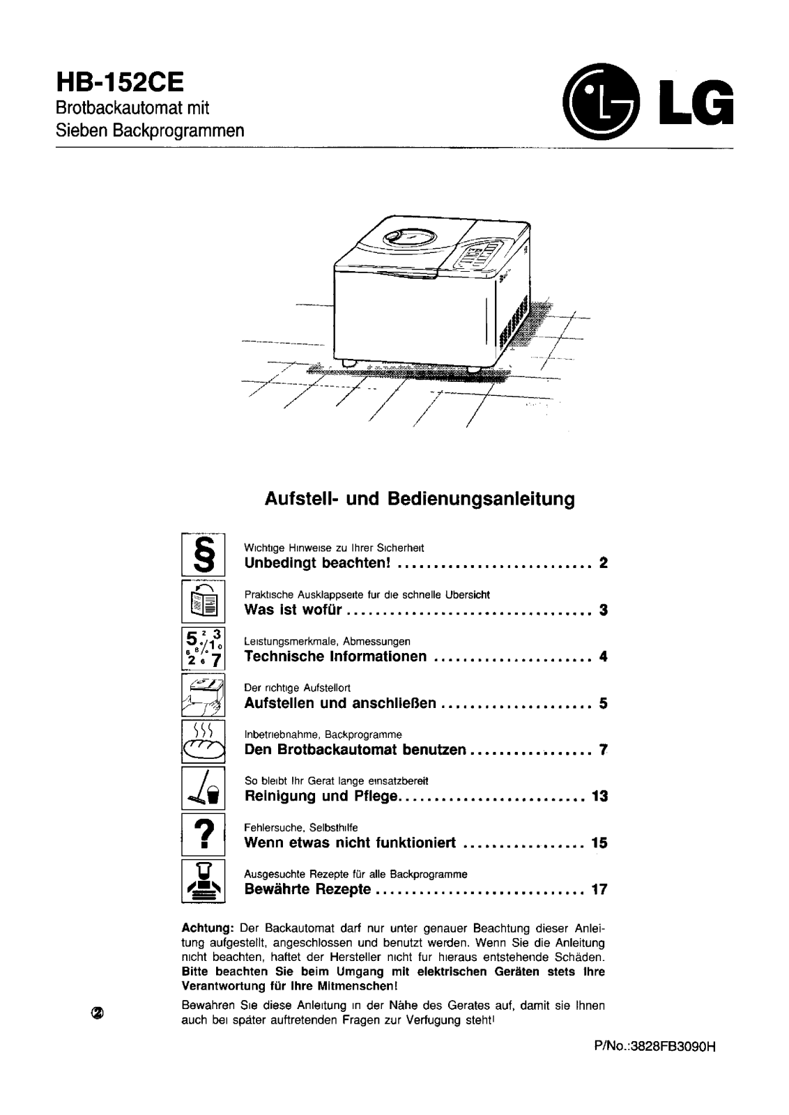 Lg HB-152CE User Manual