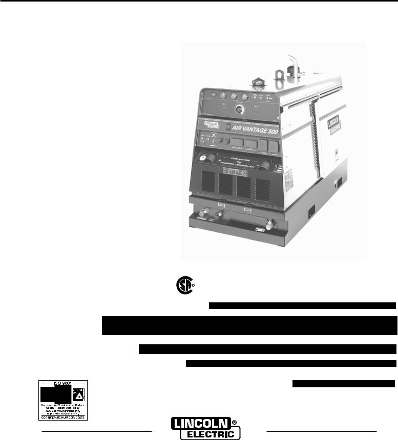 Lincoln Electric IM826-A User Manual