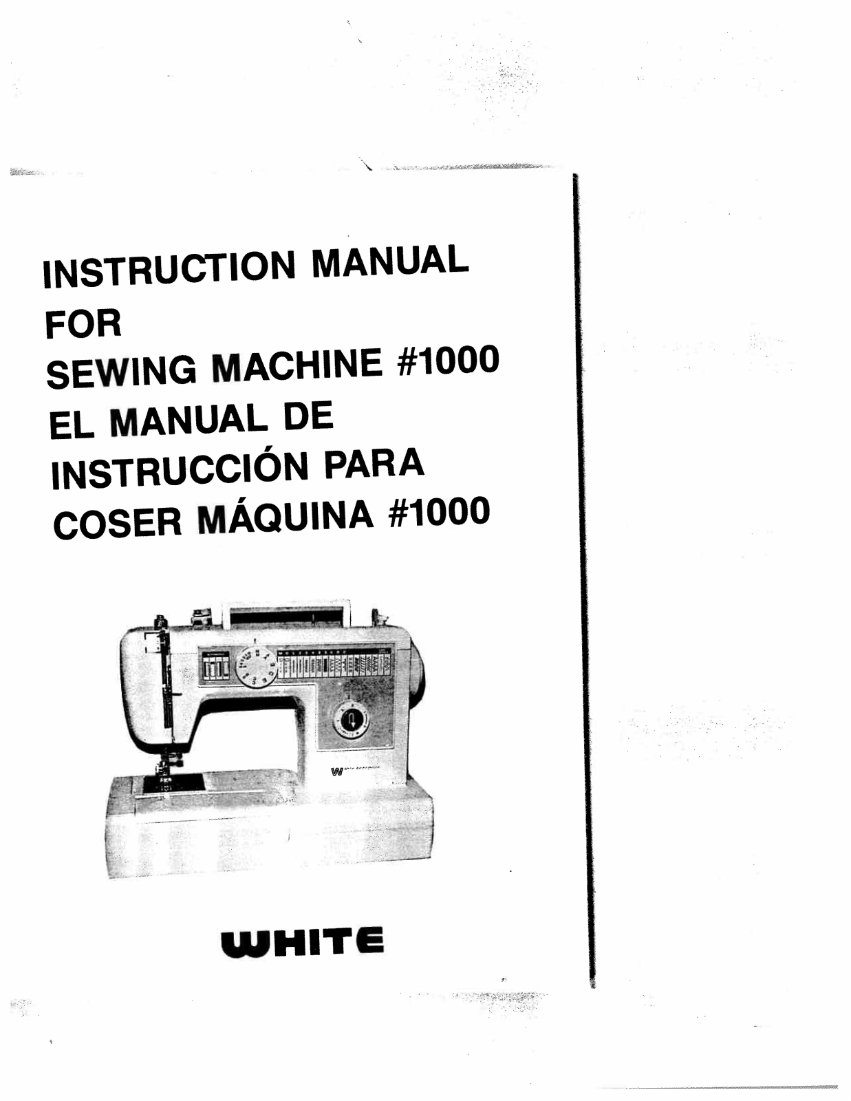White 1000 User Manual - ManualMachine.com