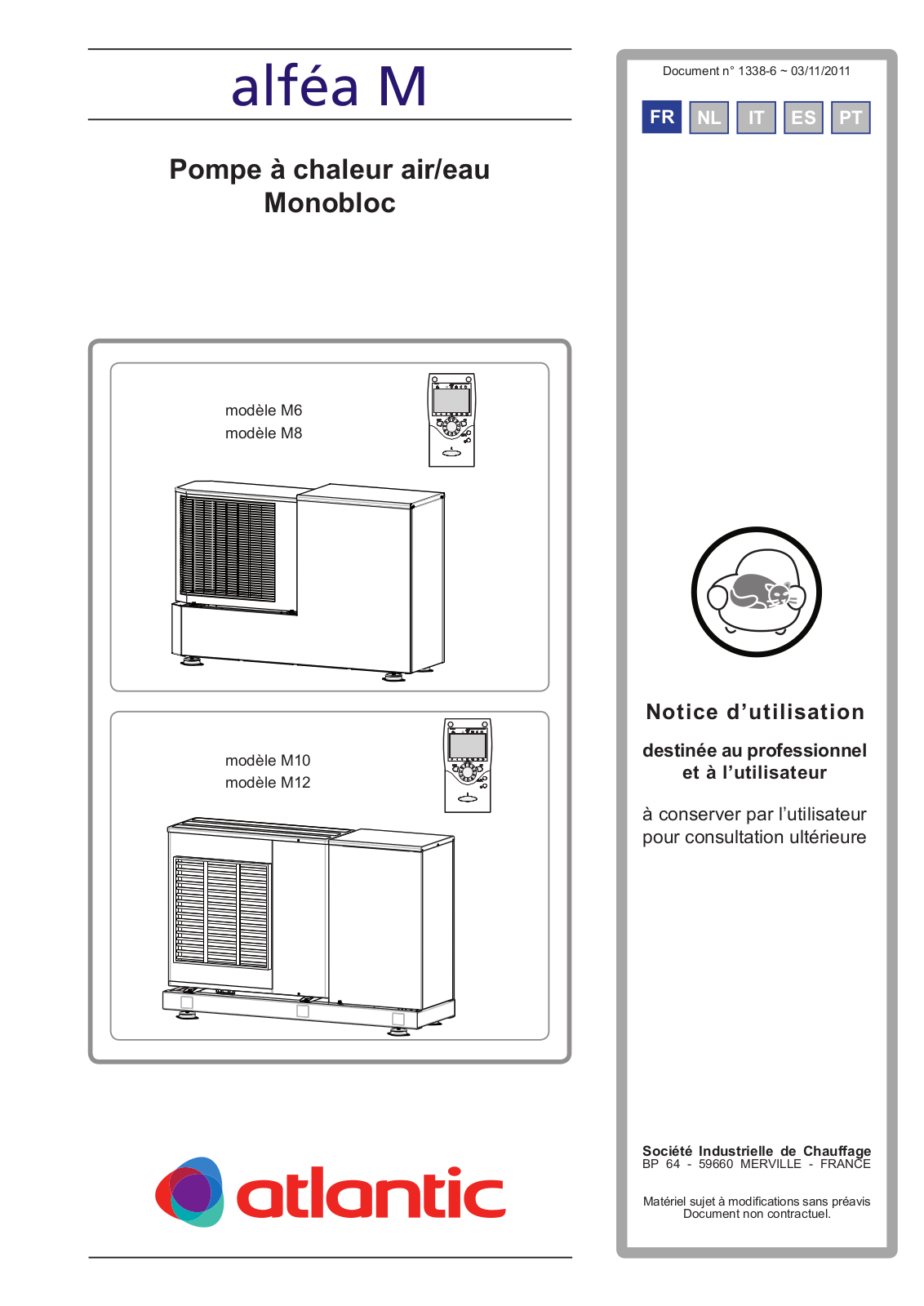 ATLANTIC Alféa M User Manual