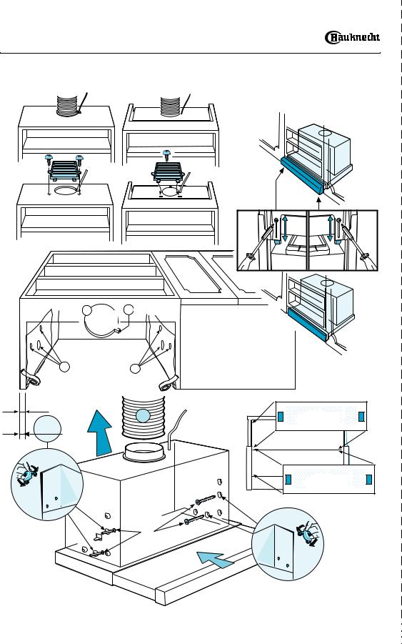 bauknecht DNI 3360IN, DNHI 3660, DNI3460, DNV 3460, DNHI3690 INSTALLATION SHEET