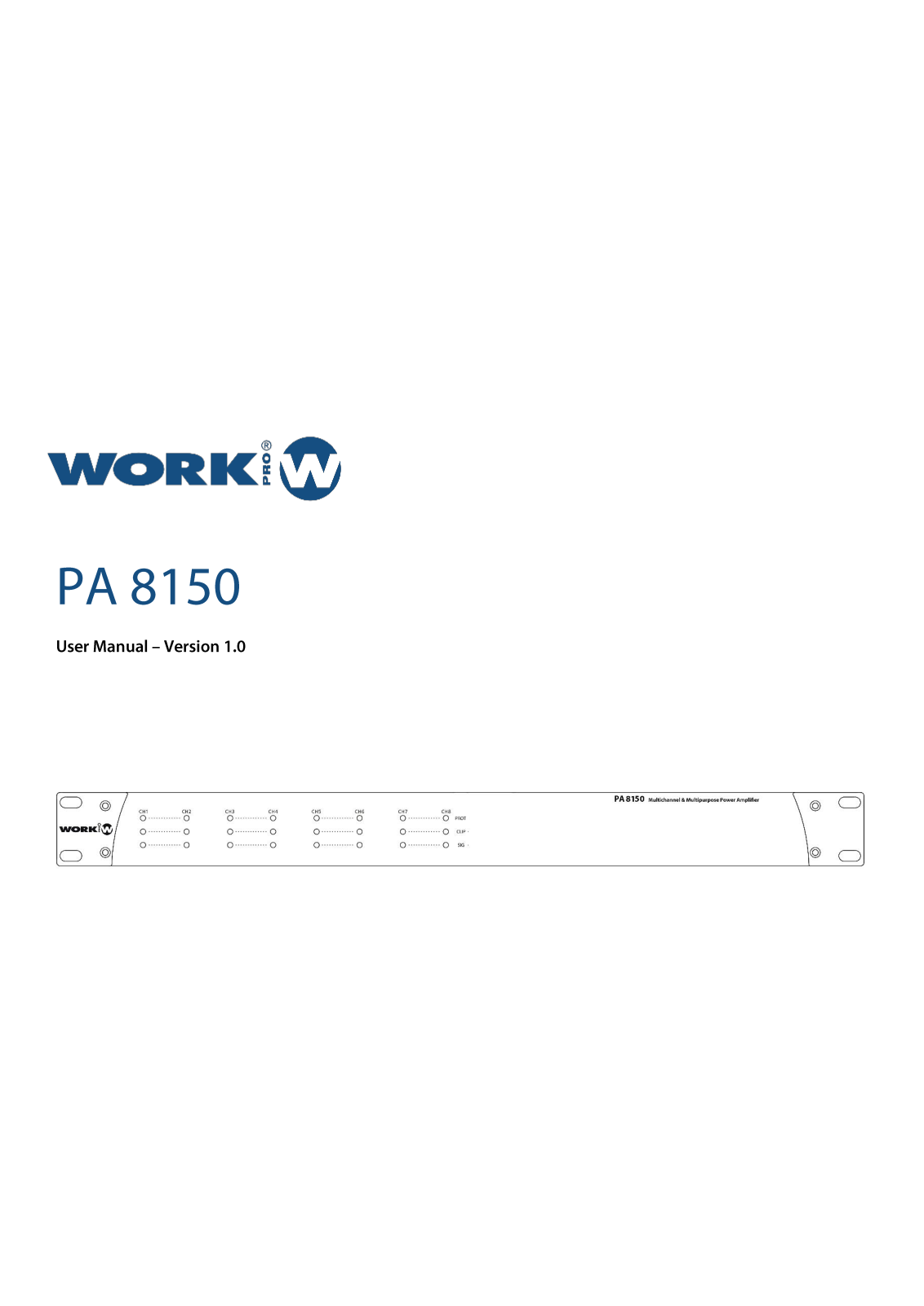 Work Pro PA 8150 User guide - ManualMachine.com