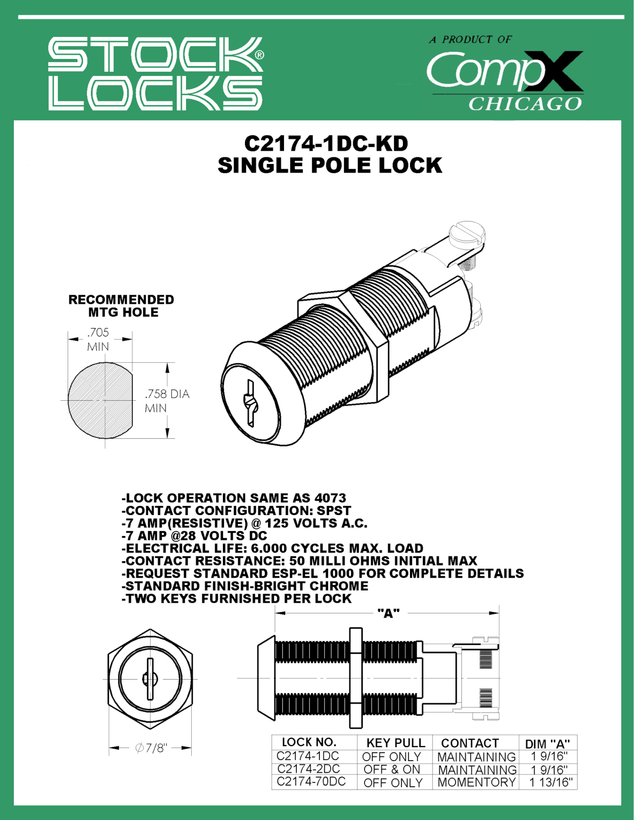 Compx C2174-1DC-KD User Manual