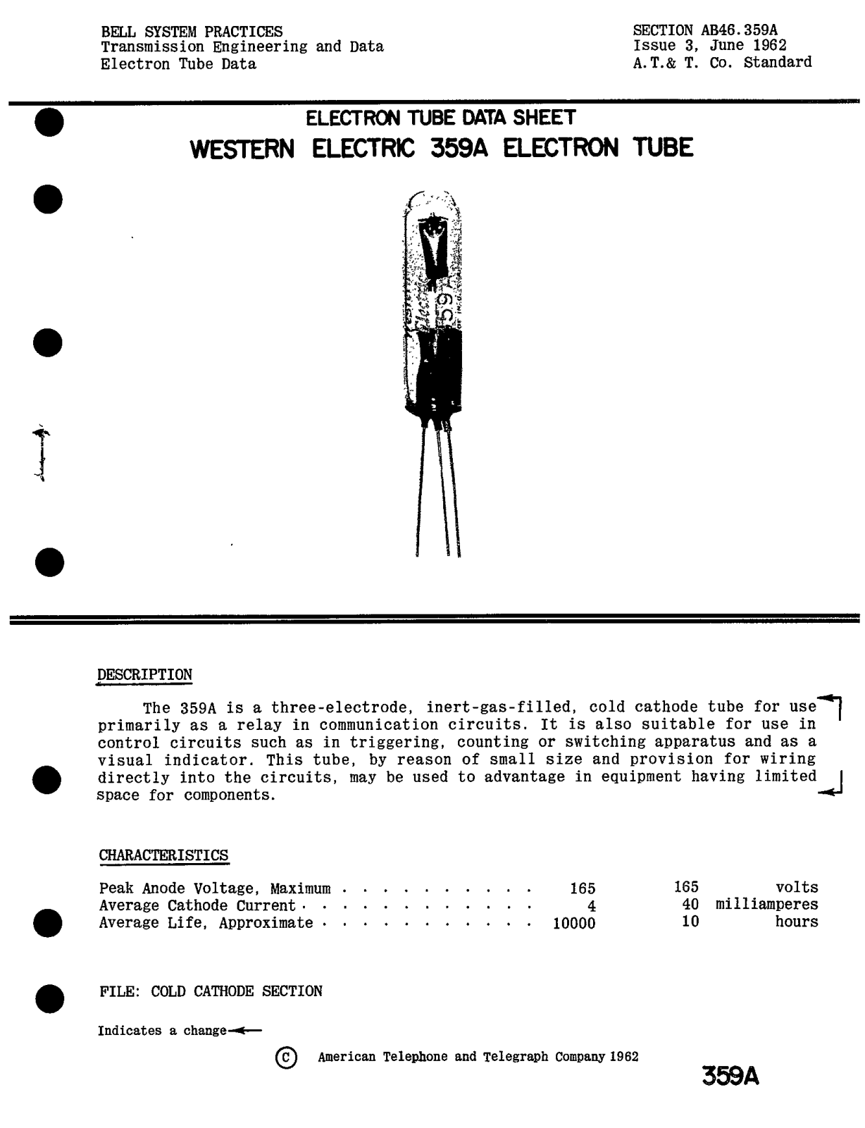 Western Electric 359-A Brochure