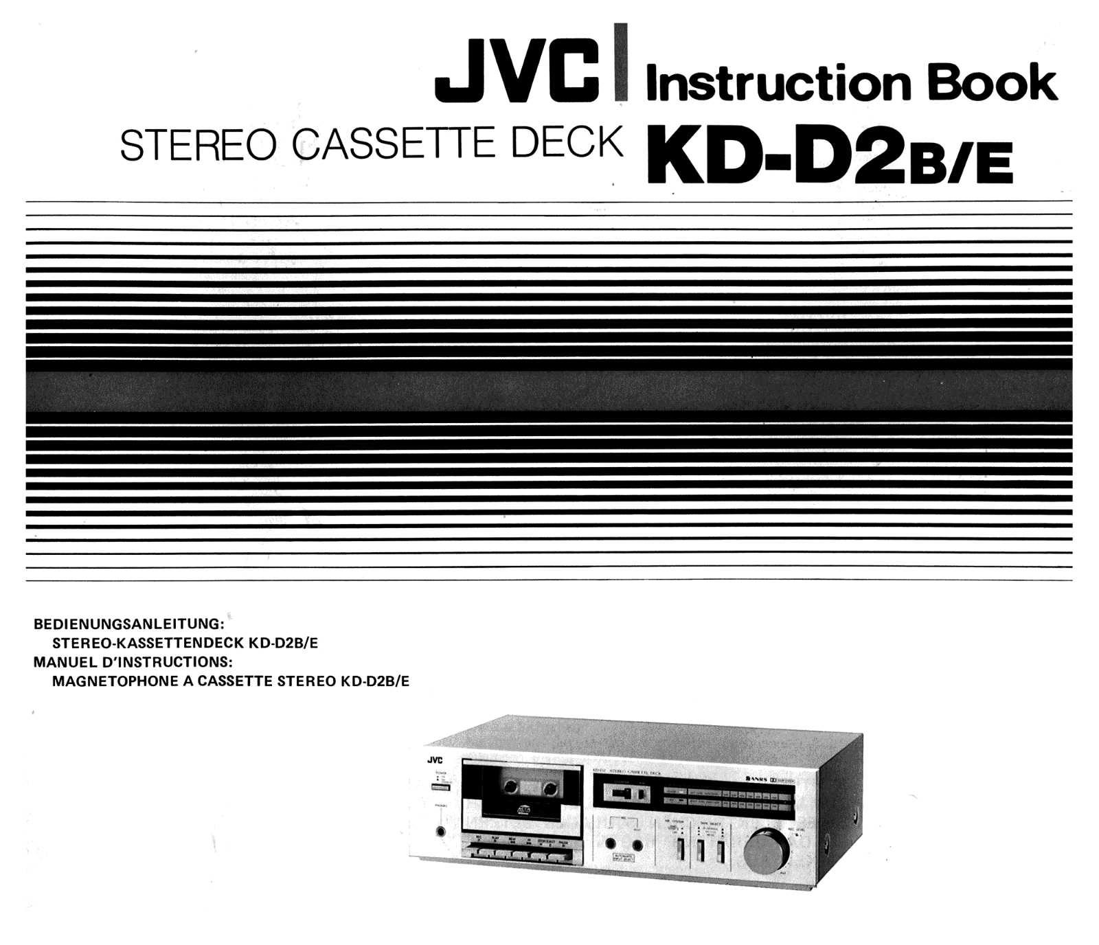 JVC KDD-2 Owners manual