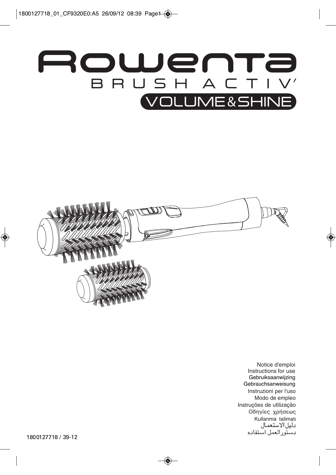 Rowenta CF9320 User Manual