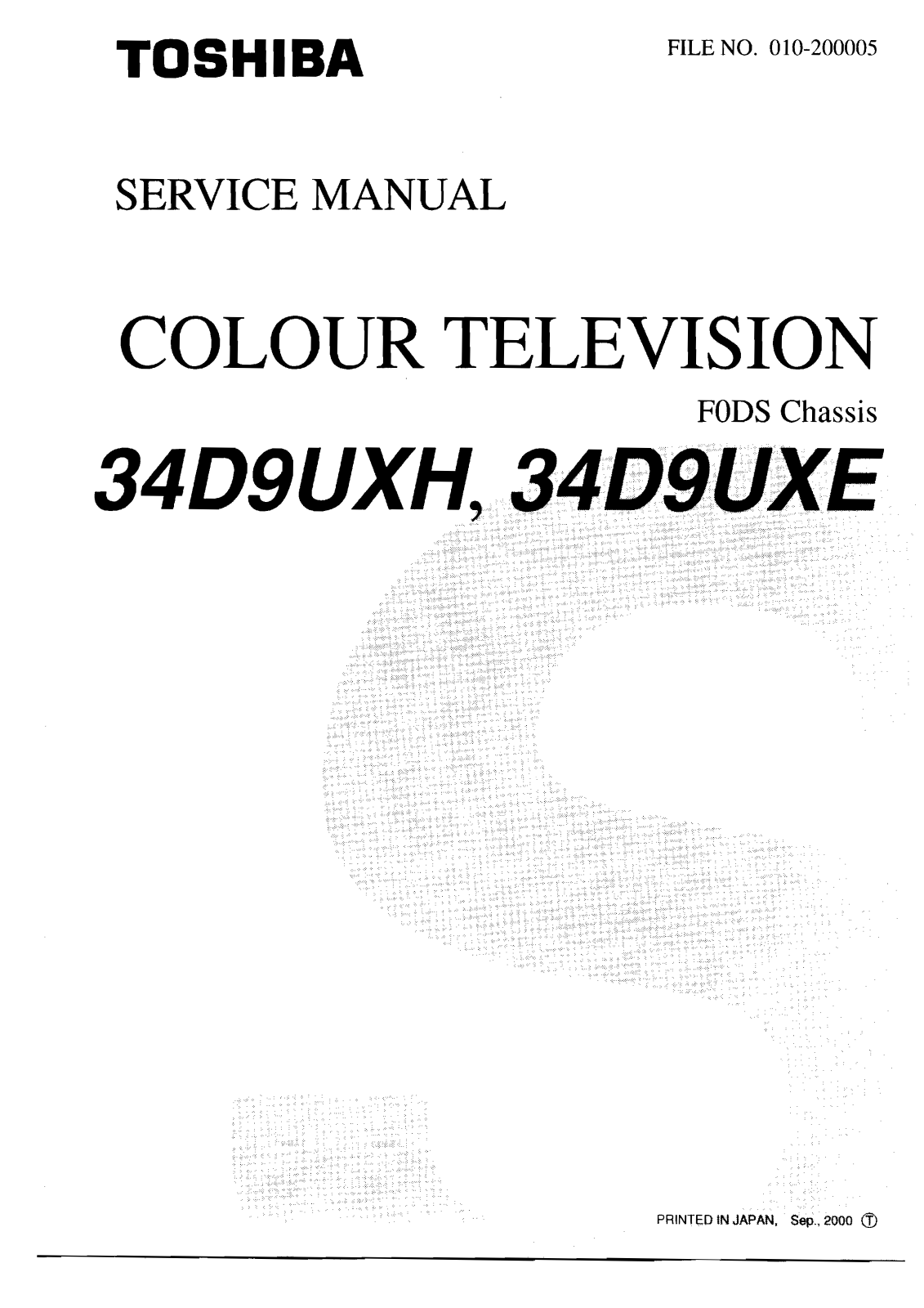 Toshiba 34D9UXH-UXE-UXR-UXM Schematic