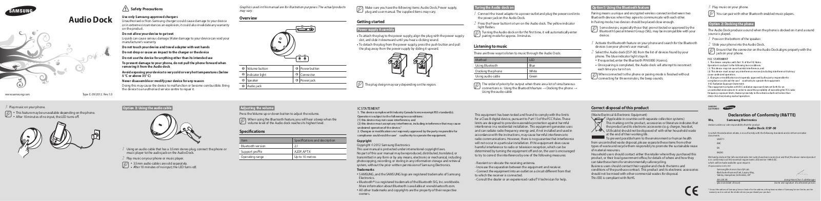 Samsung ESP30 User Manual