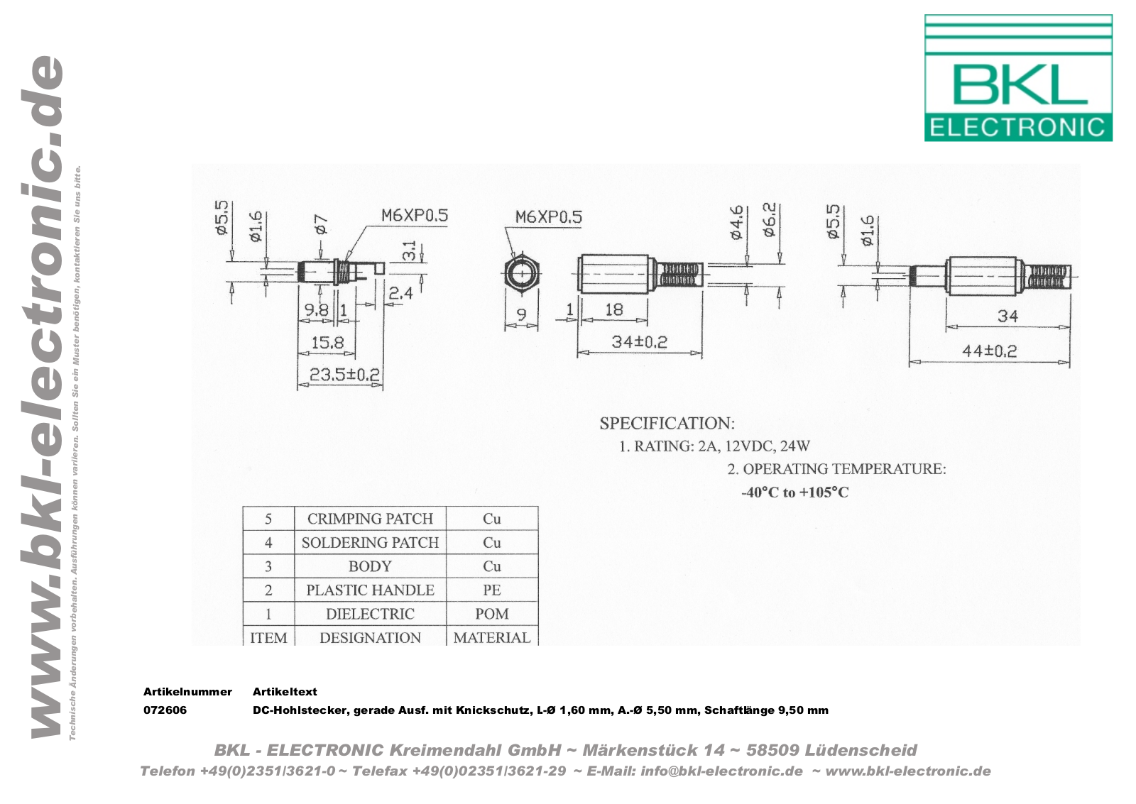 BKL HS 16-10 Datasheet - ManualMachine.com