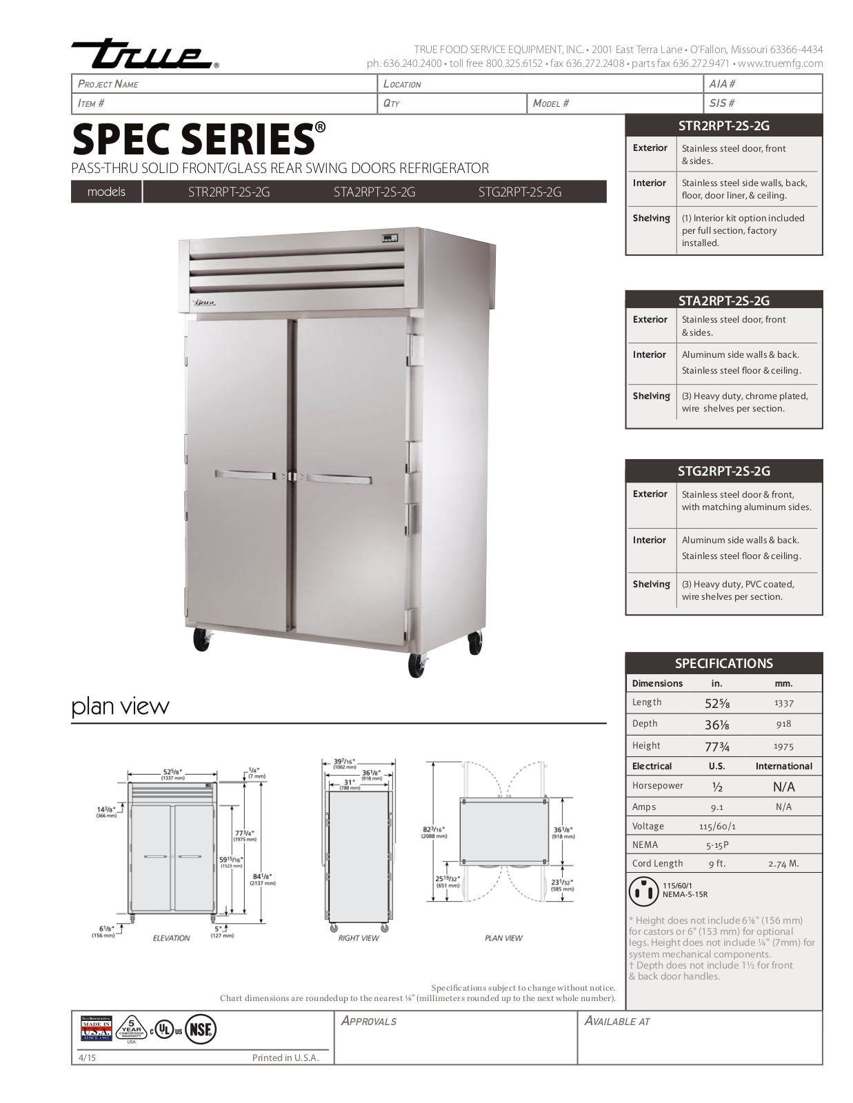 True STA2RPT-2S-2G User Manual