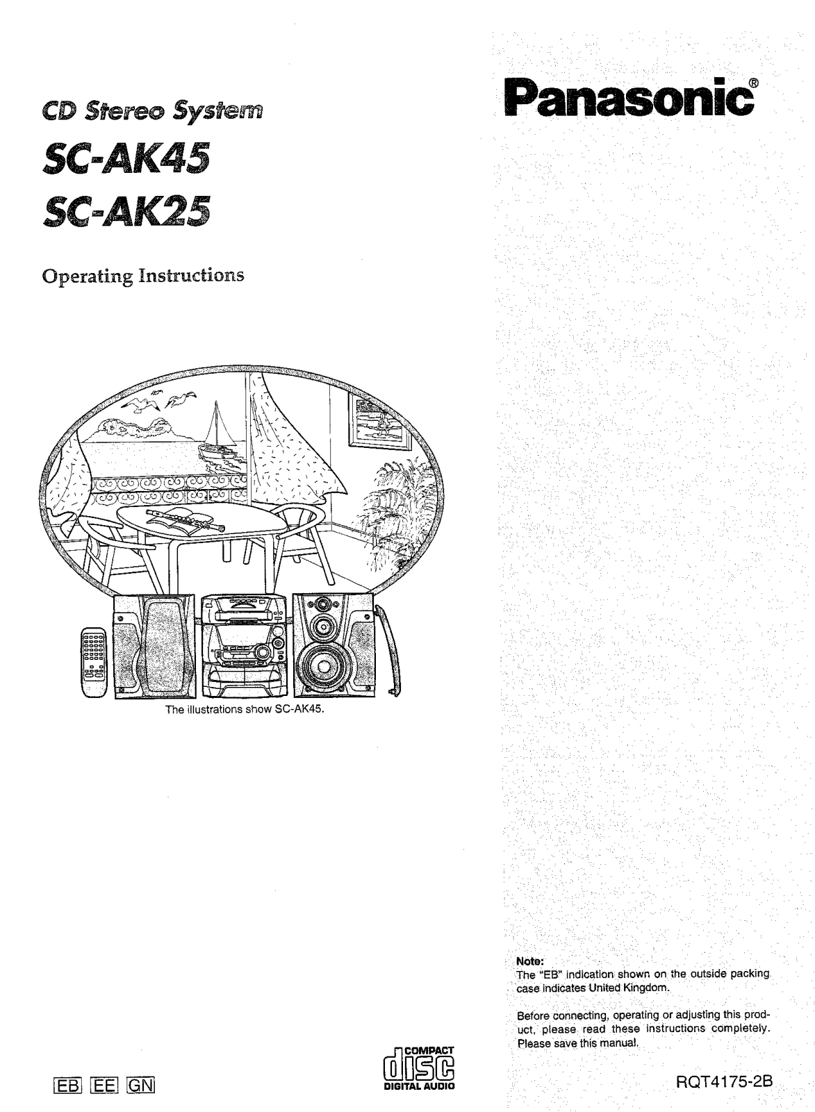 Panasonic SC-AK25, SC-AK45 User Manual