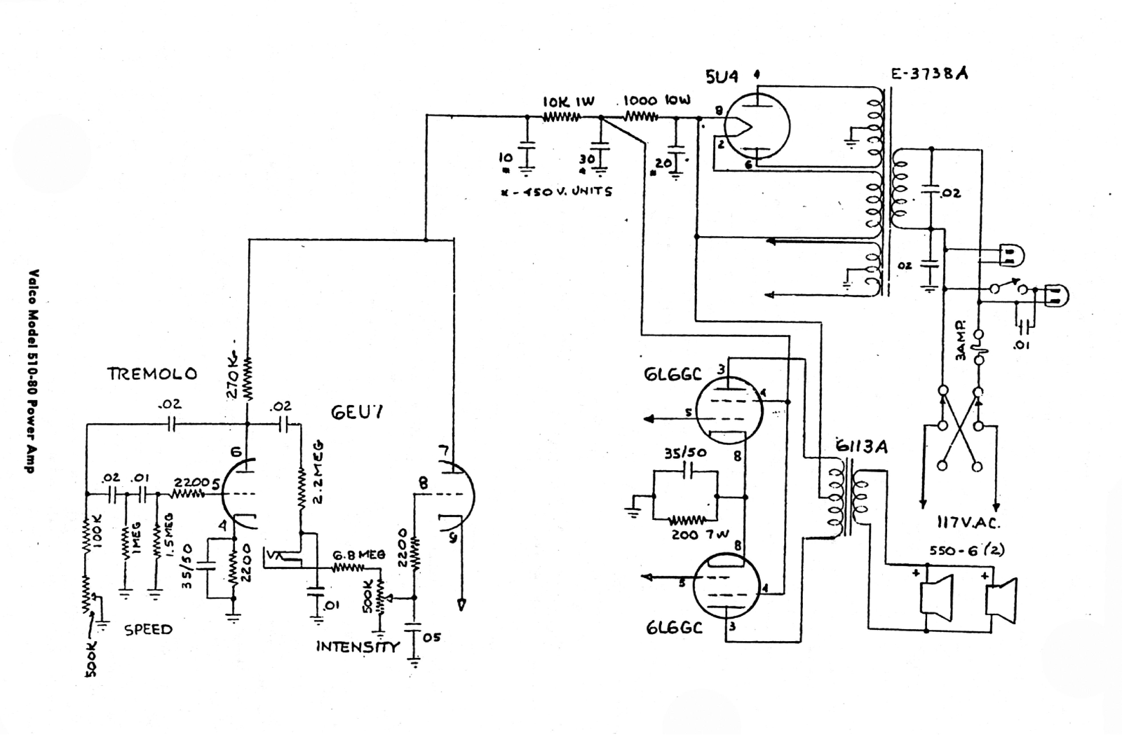 Valco 510 80 schematic