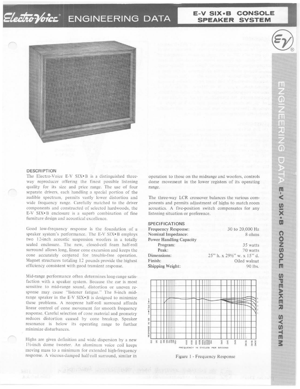 Electro-Voice E-V Six-B User Manual