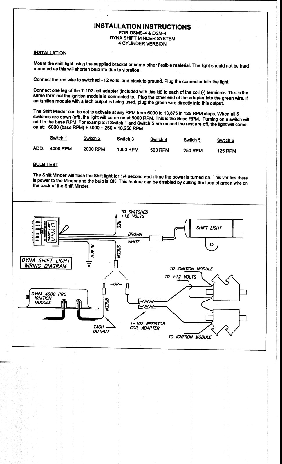 Dynatek DSMS-4 User Manual