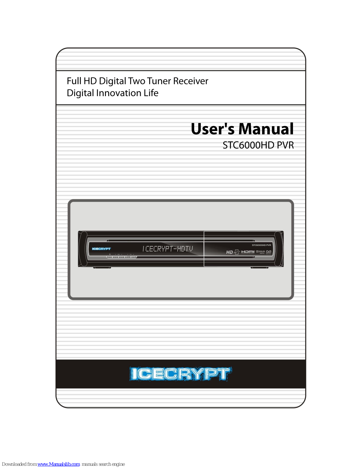 Icecrypt STC6000HD User Manual